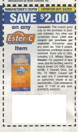 Save $2.00 on any Ester-C Item