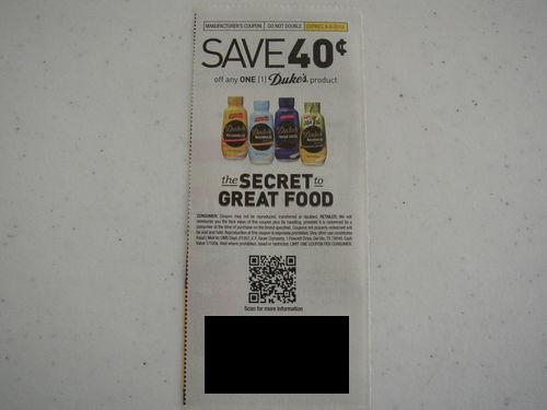 Save $0.40 off any one (1) Dukes product Expires 09/08/2013