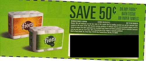 The Coupon Trading Place Save $0.50 on any Fiora Bath Tissue or Paper